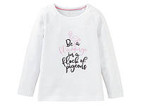 Дитячий реглан-лонгслів Lupilu для дівчинки 110-116 фламінго