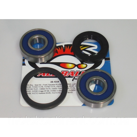 ALL BALLS 25-1334 підшипники переднього колеса 17x47x14 (6303) YAMAHA XVS650 V-Star ,RD,SR400,TDM, XS, XV,XVZ