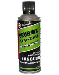 Мастило для ланцюгів велосипедів Brunox Top Keet, спрей, 400 мл.