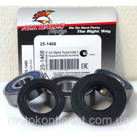 ALL BALLS 25-1468 подшипники заднего колеса 22x56x17 /17x47x14 (6303) Honda  CB600F Hornet 1998-2006: продажа, цена в Херсоне. ProductCategory.caption  от 