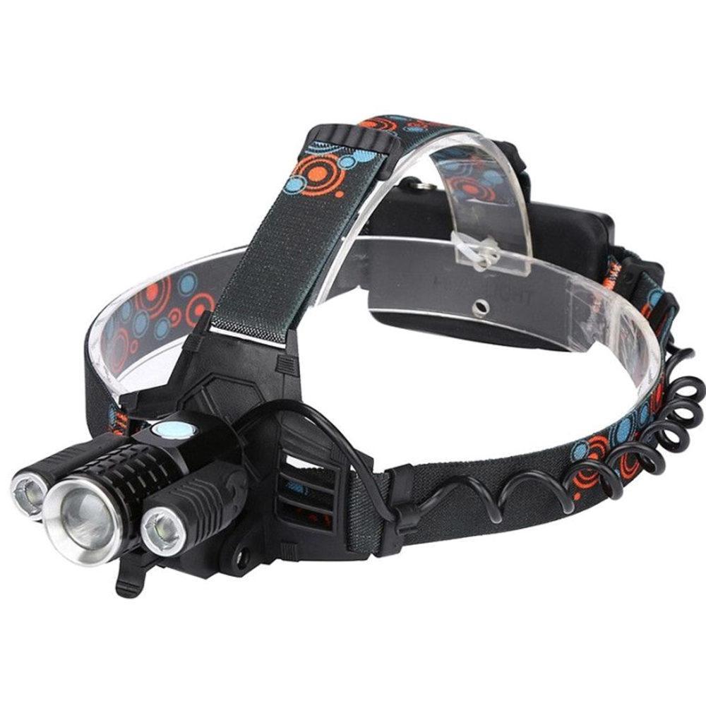 Фара передня Small Sun W602-T6, 12V акум., вело+на лоб