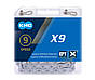 Ланцюг KMC X9, 9 spd., 116 зв., фото 2