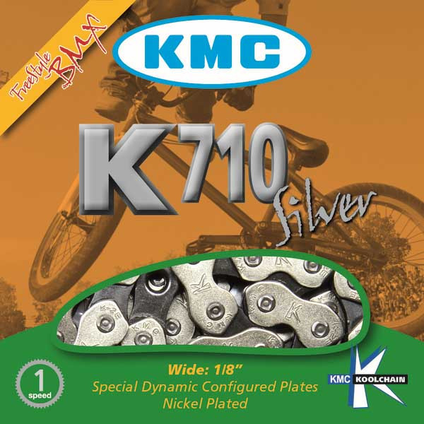 Ланцюг KMC K710 BMX/Single/Freestyle, фото 1