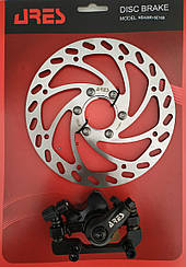 Гальма дисковий Ares MDA08R+SE16B ротор 160 мм, задній, фланець