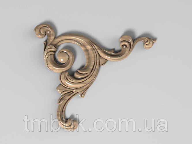 Угловой декор 17 завитки из дерева - 120х105 мм (ID#126437438), цена ...