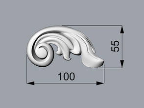 Кутовий декор 12 з дерева — 100х55 мм, фото 2