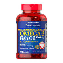 Омега 3 Puritan's Pride Double Strength Omega-3 Fish Oil 1200 mg 90 softgels