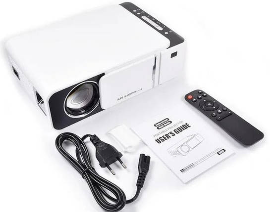 Домашній мультимедійний проєктор Everycom LED T5 Wi-Fi 2600 люмен, фото 3