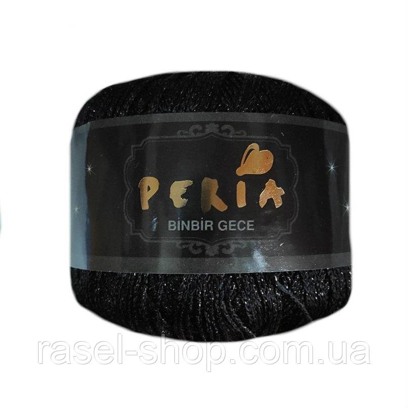 Пряжа Peria Binbir Gece 01 чорна, фото 1