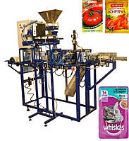 Фасувальний автомат для сипких, гранульованих, в'язких, пастоподібних продуктів у пакети по 5-30 г.