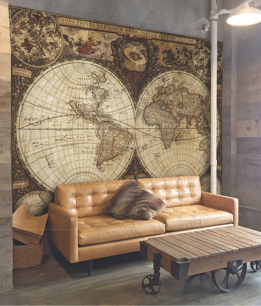 Фото обои 3Д карта мира рельефная времен Колумба 190 см х 150 см - фото 1 - id-p1113443378