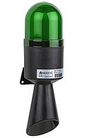 Светодиодный гудок SNT-B7122 зелёный (40-260 V AC/DC, 124-130 дБ)