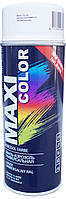 Краска глянцевая MAXI COLOR RAL 9010 универсальная декоративная белая 400мл