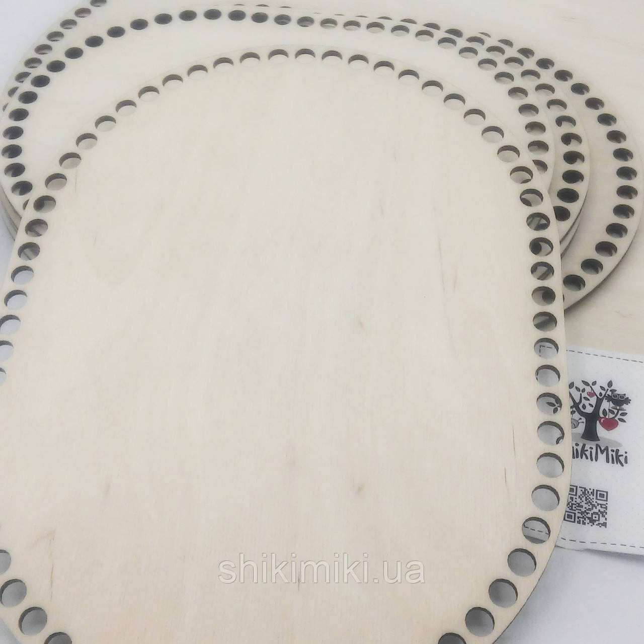 Денце з фанери овальне, чисте (22 * 30 см), фото 1