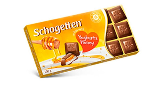Німецький шоколад Шогеттен Yoghurt and Honey молочний з йогуртом і медом 100 грам, фото 1