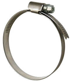 Хомут затяжний червячний нержавіючий W2