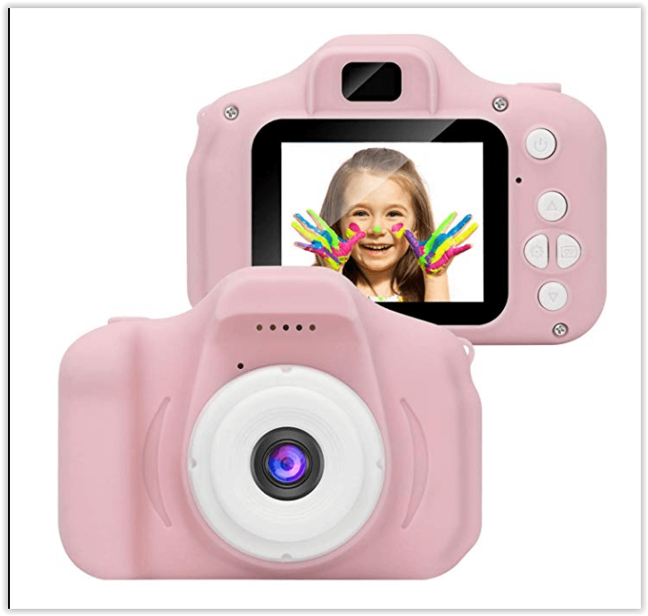 Дитячий фотоапарат JYC X02 рожевий, блакитний дисплей 2d батарея 400 маг 8 мегапікселів