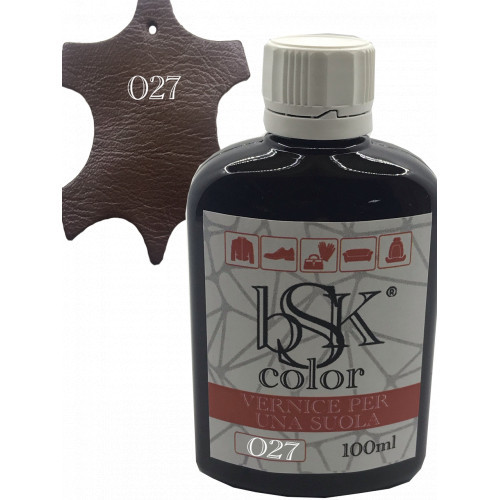 Фарба для шкіри колір каштановий bsk-color 100 мл