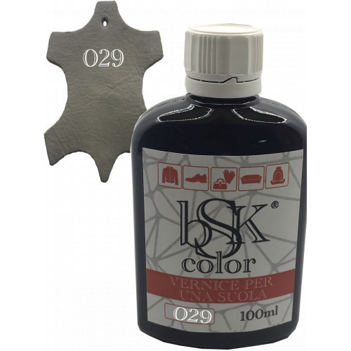 Фарба для шкіри колір сірий агат bsk-color 100 мл