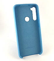 Чохол для Xiaomi Redmi Note 8 накладка на бампер протиударний Silicone Cover блакитний, фото 3
