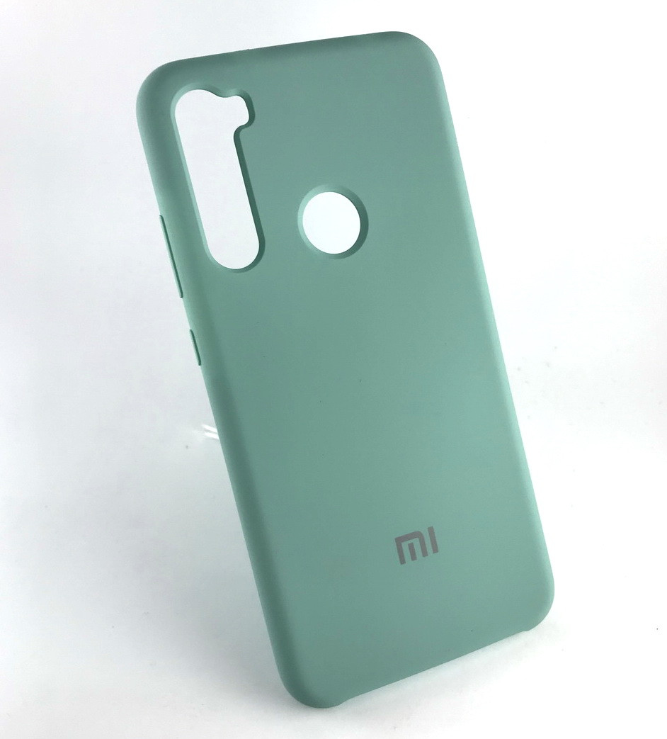 Чохол накладка на задню панель Silicone Cover для Xiaomi Redmi Note 8 бірюзовий