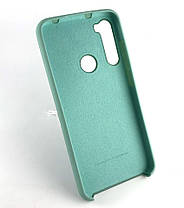Чохол накладка на задню панель Silicone Cover для Xiaomi Redmi Note 8 бірюзовий, фото 3