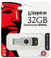 USB флеш накопитель Kingston 32GB DT SWIVL Metal USB 3.0 (DTSWIVL/32GB)