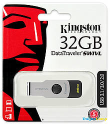 USB-флеш-накопичувач Kingston 32 GB DT SWIVL Metal USB 3.0 (DTSWIVL/32GB)