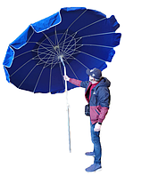 Зонт 2.5 м Брезент Клапан і Нахил, Алюмінієва труба, чохол
