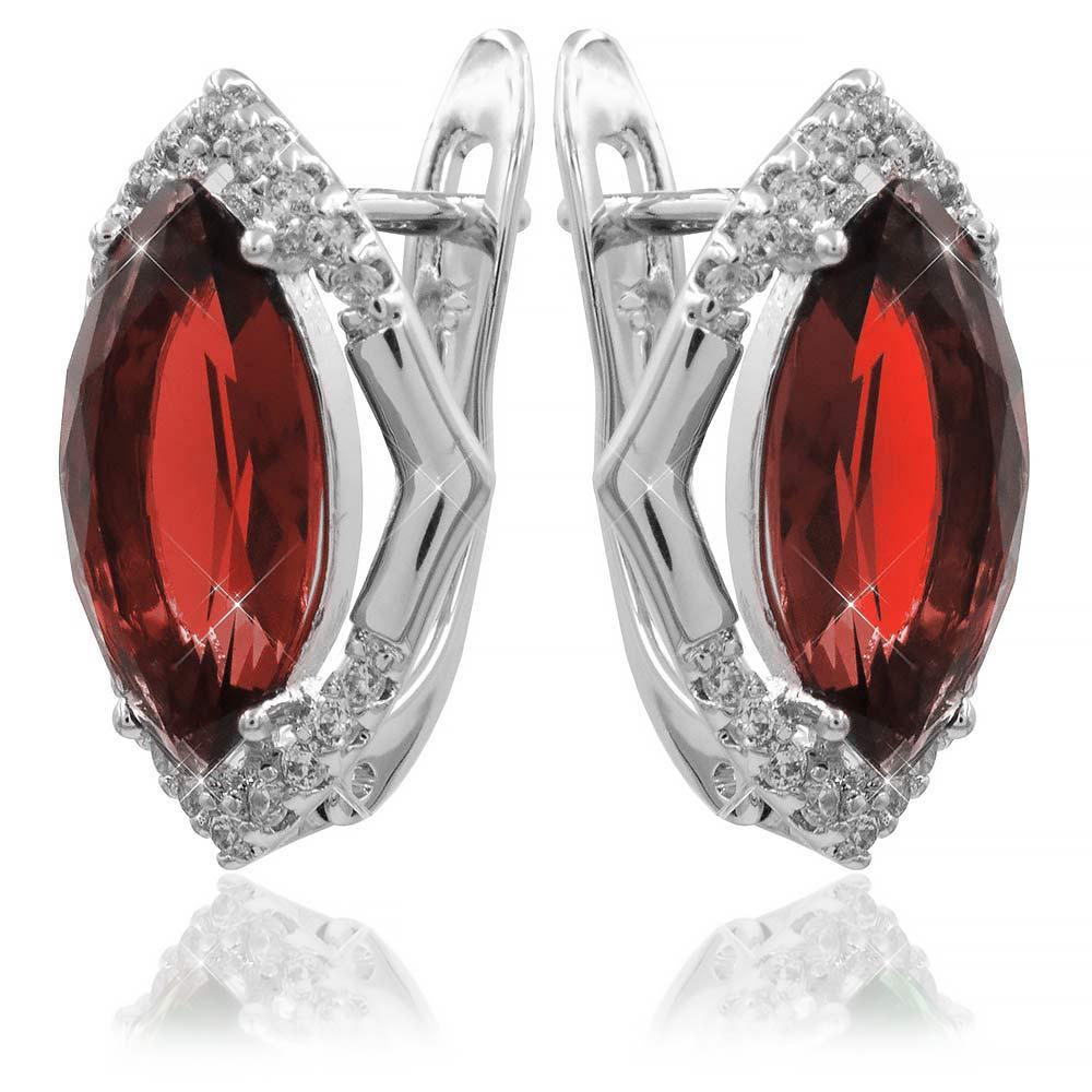 Сережки Xuping класичні "Шик" родиум 370159(3)