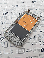 С дефектом.Дисплей Samsung S6312 модуль белый Сервисный оригинал с разборки