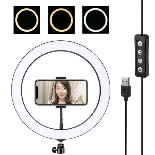 30 см Кільцеве світло (25 W) Puluz PU407 Ring Light, 3200 — 6500 K