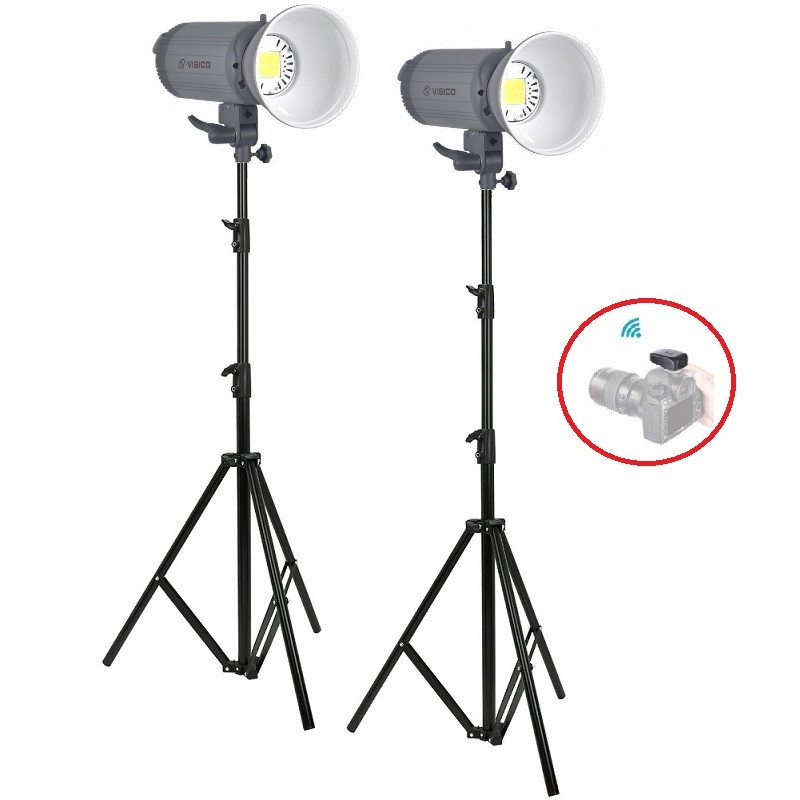 3000 Вт Набір постійного світла Visico LED-150T Easy Kit