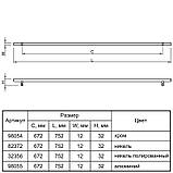 Ручка релінгова RE 1004/672 (DR 10/672 G2) моноліт Ø 12 хром, фото 3