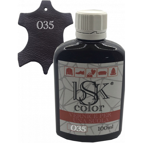 Фарба для шкіри колір темний фіолетовий bsk-color 100 мл