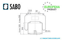 Пневмоподушка DAF XF106 1892100 6435NP01 SA520550C Sabo