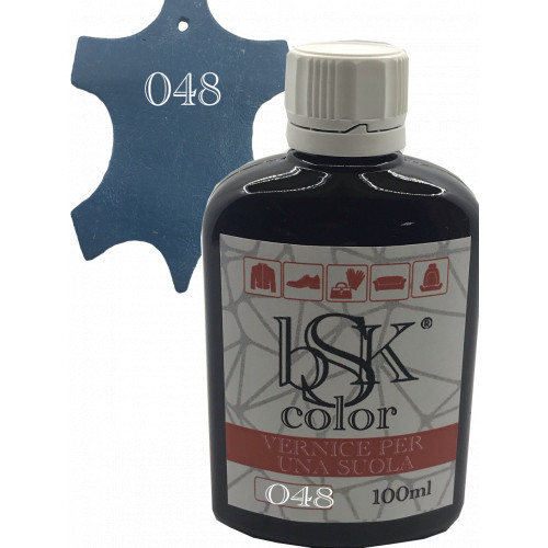Фарба для шкіри колір морської хвилі bsk-color 100 мл