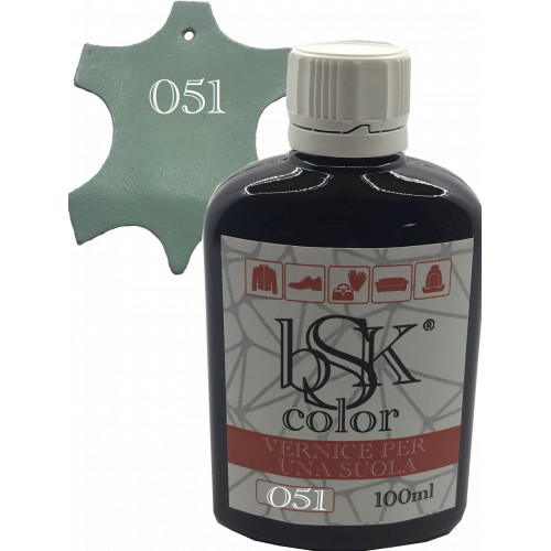 Фарба для шкіри колір пастельно-блакитний bsk-color 100 мл