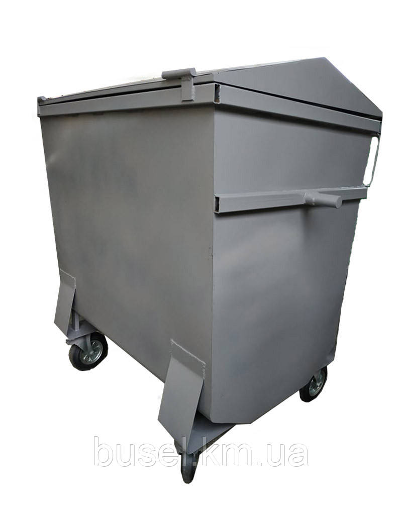 Контейнер для сміття, металевий V=1,0 м.куб., Україна, фото 1