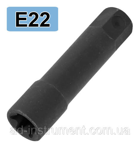 Головка ударна E22, L=107. A2166-E22 H.C.B.