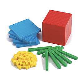 Математичний куб. Демонстраційний набір від 1 до 1000 (121 ел) EDX Education