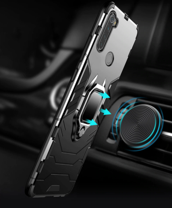 Захисний бампер з магнітом і кільцем Xiaomi Redmi Note 8