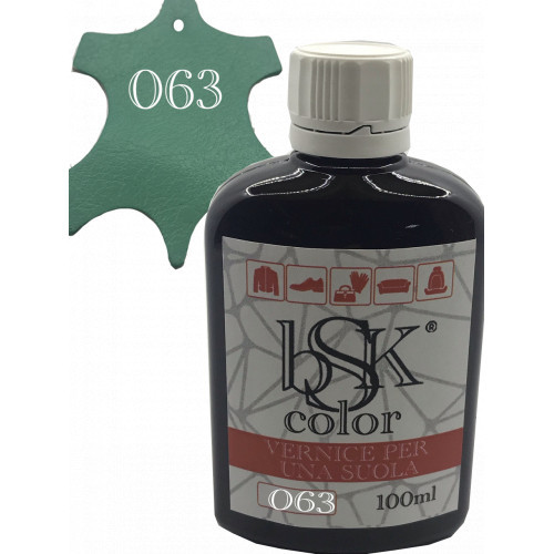 Фарба для шкіри колір м'ята bsk-color 100 мл