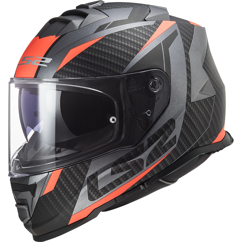 Мотошолом LS2 FF800 II Storm Racer (жовтогарячий)