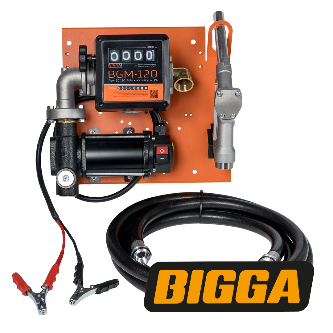 Bigga Beta DC40-24 - Мобільна заправна станція для дизельного палива з витратоміром, 24 вольт, 40 л/хв