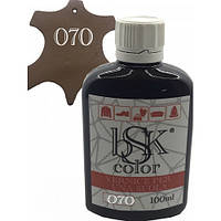 Фарба для шкіри колір світло-коричневий bsk-color 100 мл