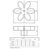 Ручка Ferro Fiori PL 11009.01 білий, фото 4