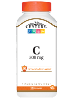 Витамин С 500мг. Vitamin C 21st Century Vitamin C 500mg 250 таб.