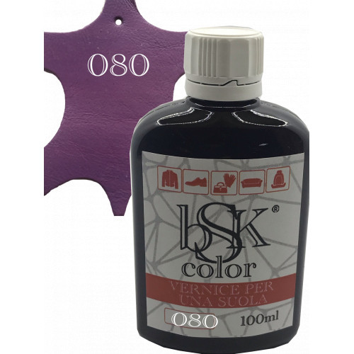 Фарба для шкіри колір червоний бузок bsk-color 100 мл