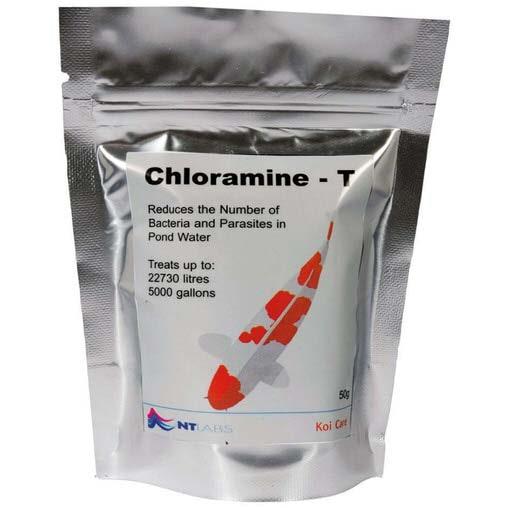 NT LABS Chloramine-T, 50 г (Антибактеріальний і антипаразитарний лікарський препарат для Кої)